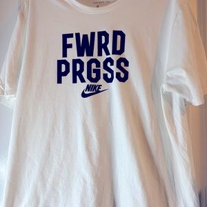 White/Black Nike Athletic Cut T-shirt